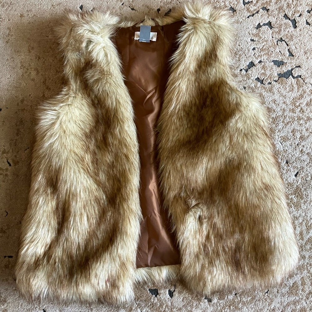 Girls Faux Fur Vest